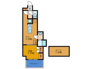 アヴェーレ京阪本通の物件間取画像